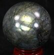 Flashy Labradorite Sphere - Great Color Play #37098-2